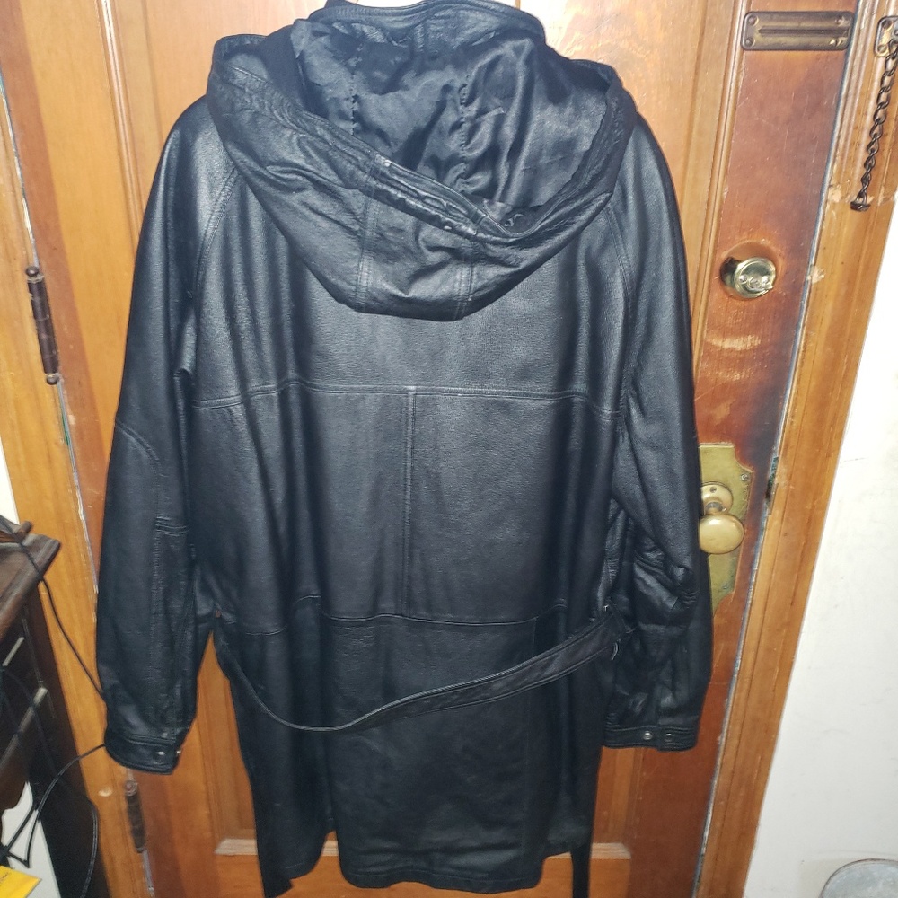 3/4 length Leather Parka Complete w/ original extr